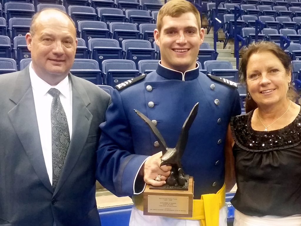 Hansen w parents - Football MVP 2016